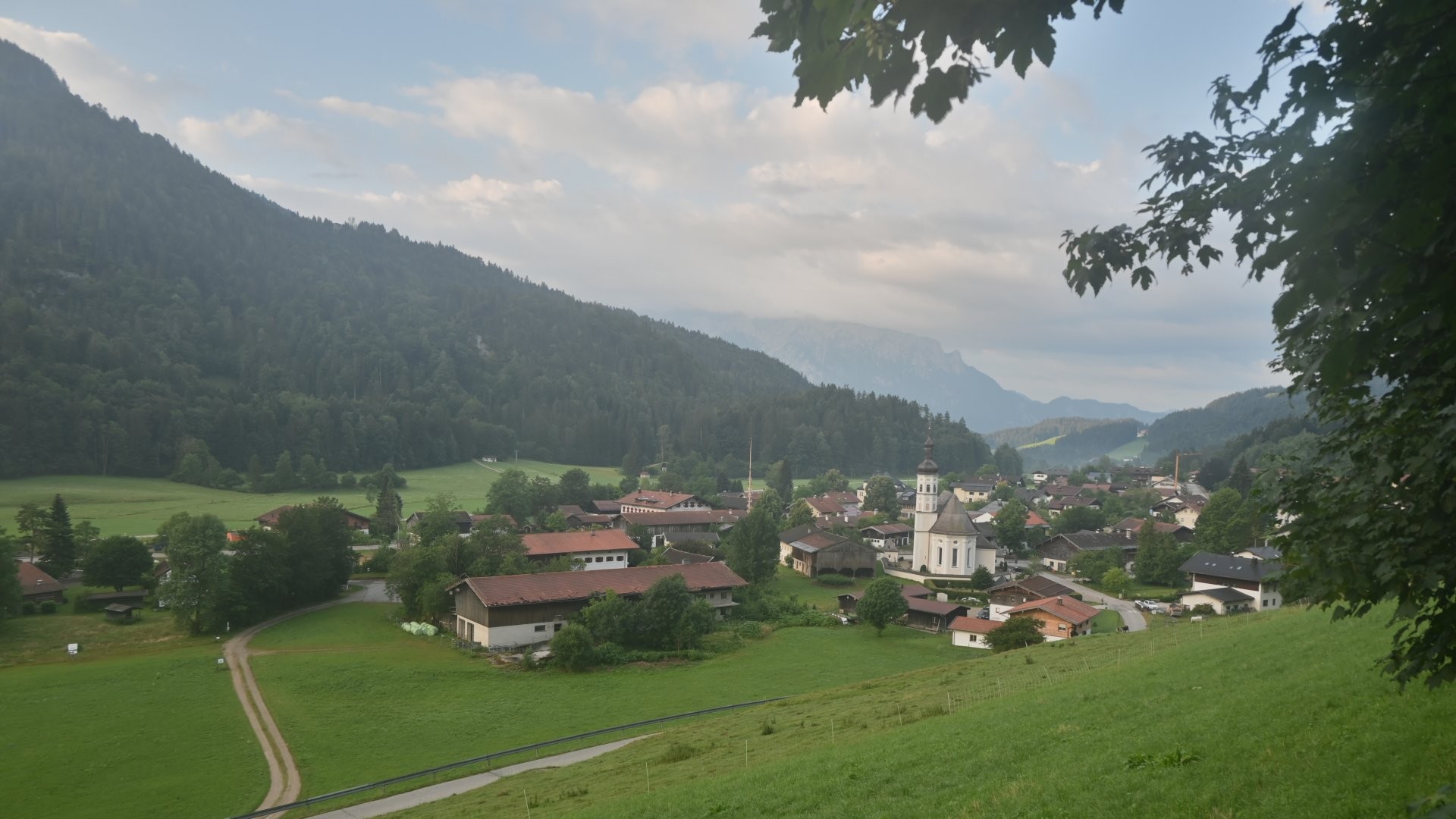 Archiv Foto Webcam Sachrang-Blick über Bergsteigerdorf