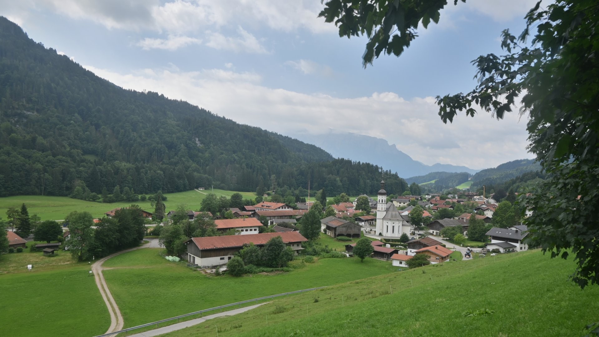 Archiv Foto Webcam Sachrang-Blick über Bergsteigerdorf