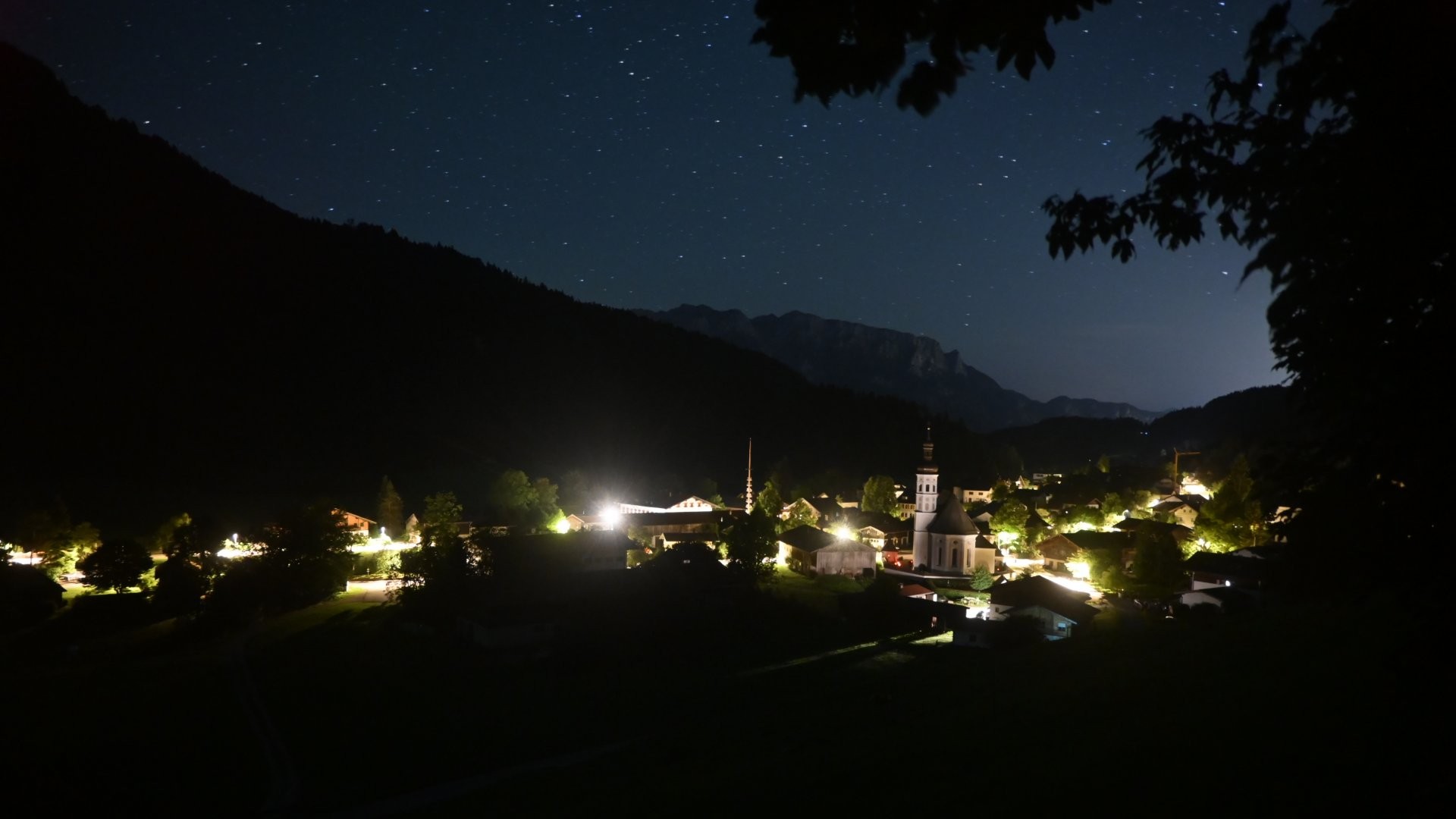 Archiv Foto Webcam Sachrang-Blick über Bergsteigerdorf