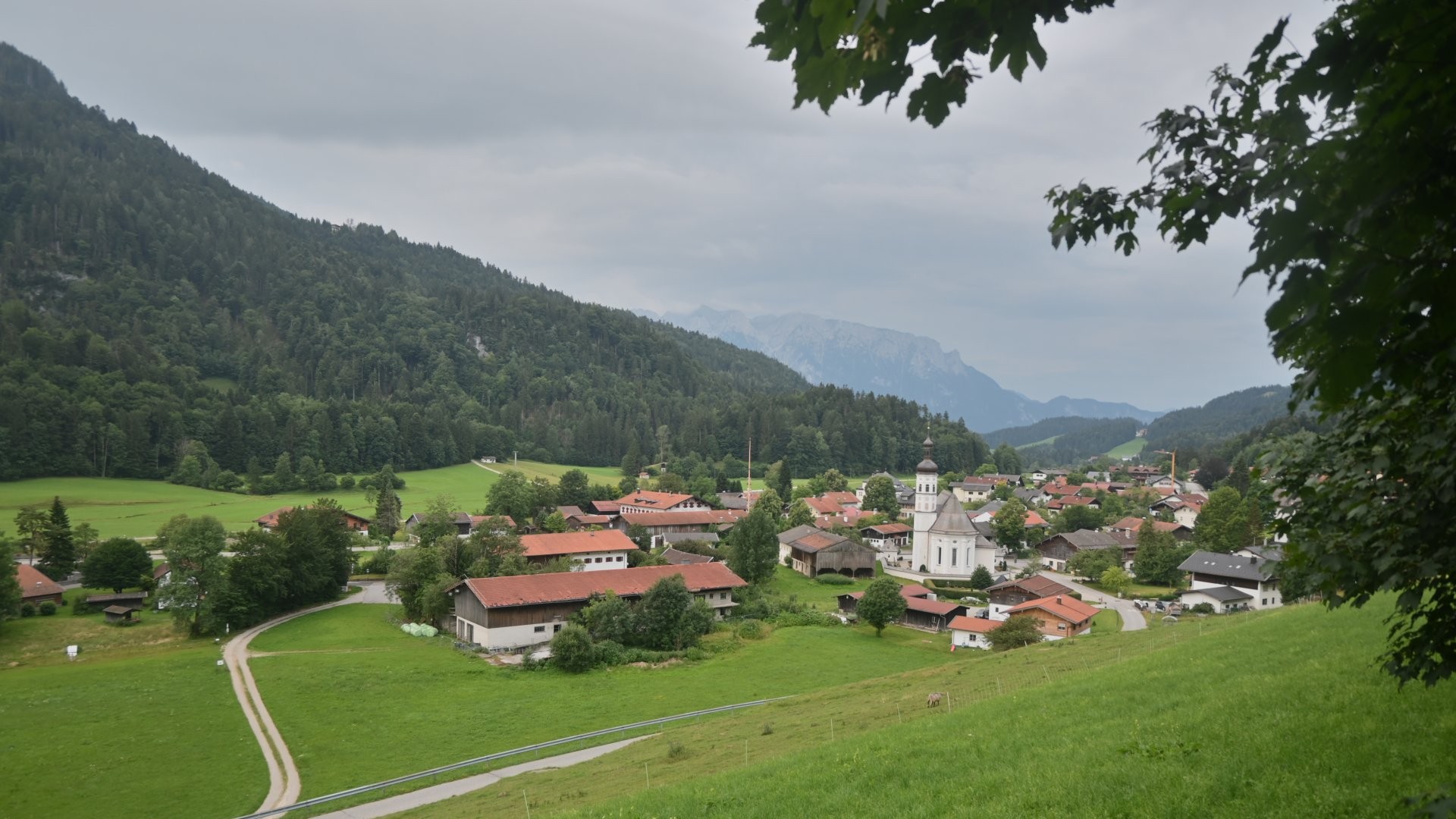 Archiv Foto Webcam Sachrang-Blick über Bergsteigerdorf