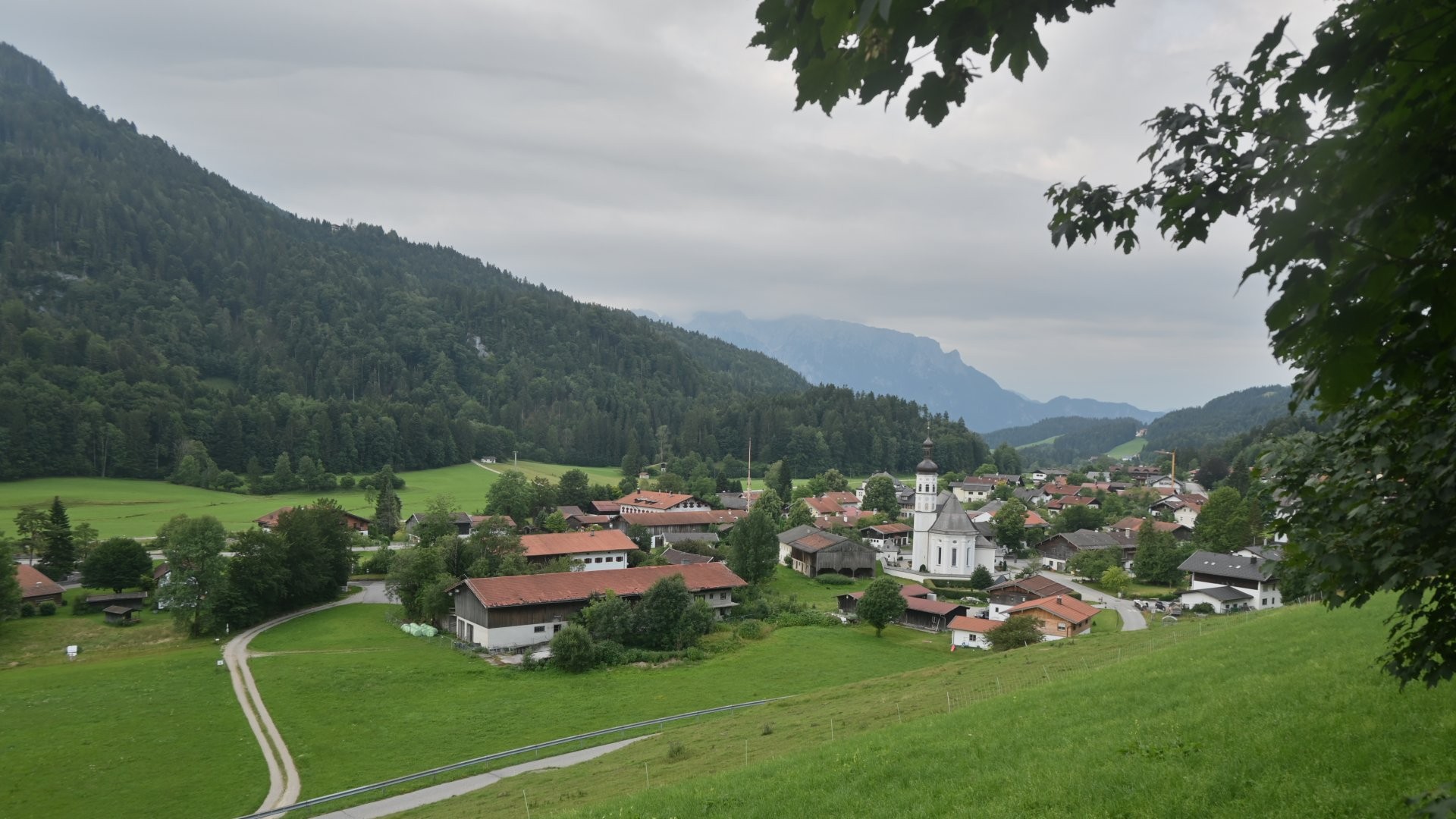 Archiv Foto Webcam Sachrang-Blick über Bergsteigerdorf