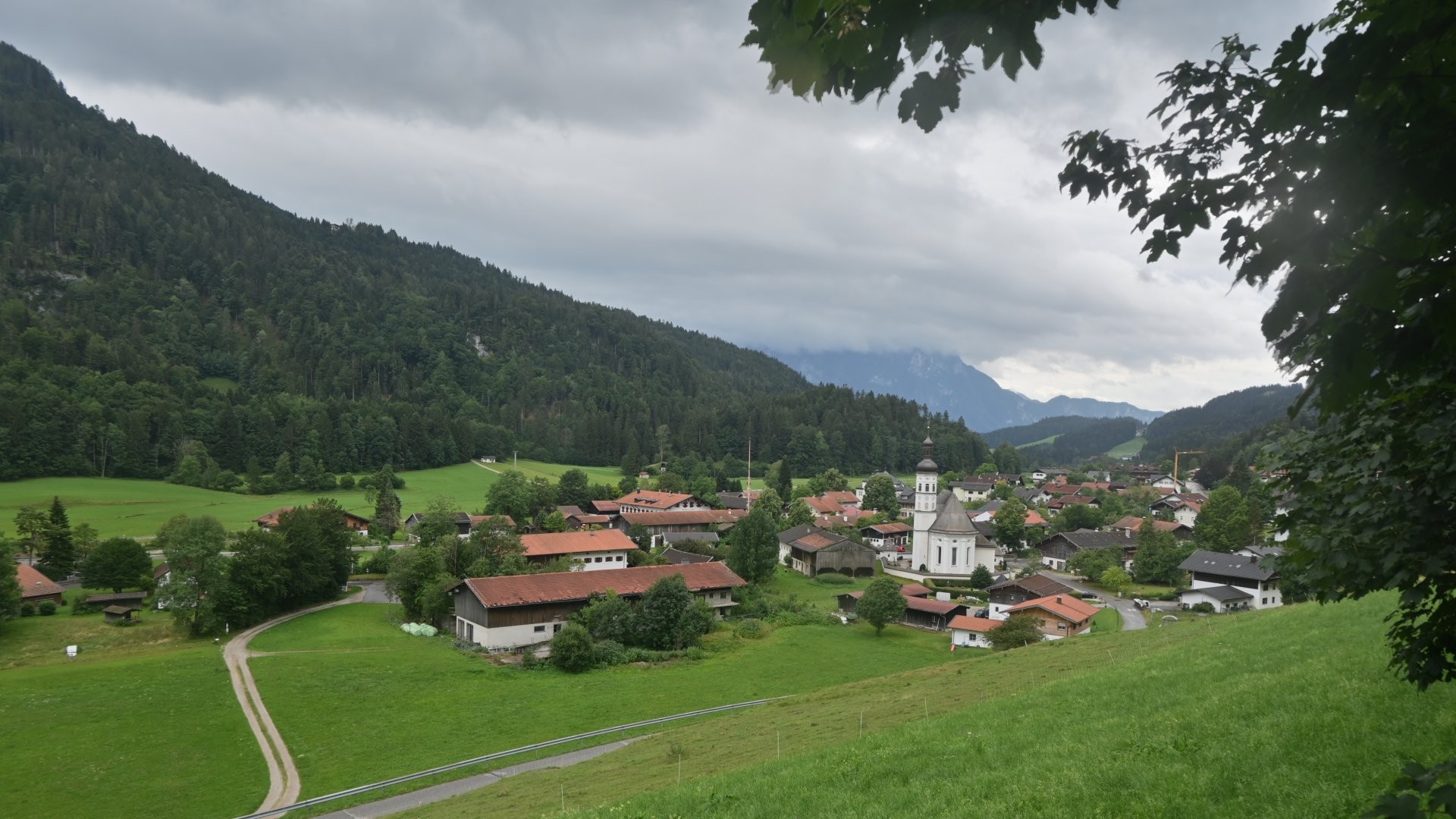 Archiv Foto Webcam Sachrang-Blick über Bergsteigerdorf