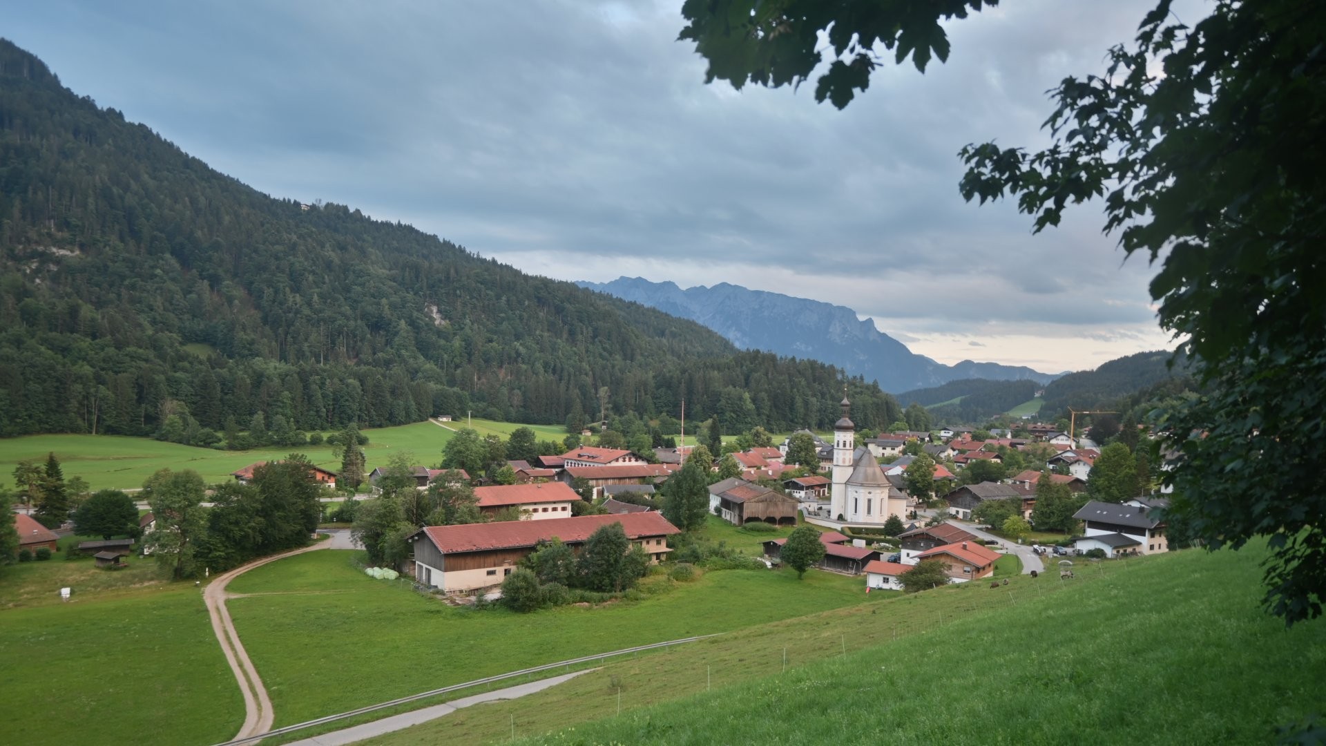 Archiv Foto Webcam Sachrang-Blick über Bergsteigerdorf