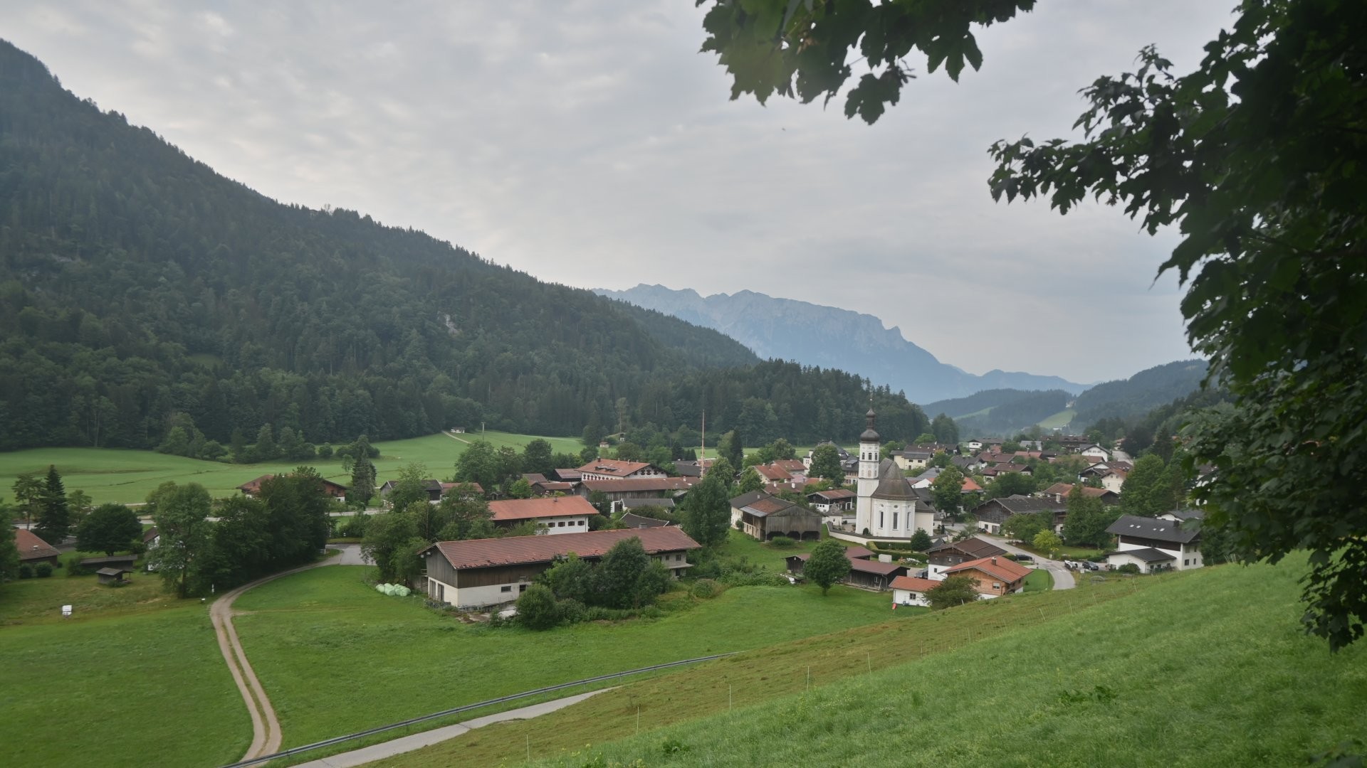 Archiv Foto Webcam Sachrang-Blick über Bergsteigerdorf