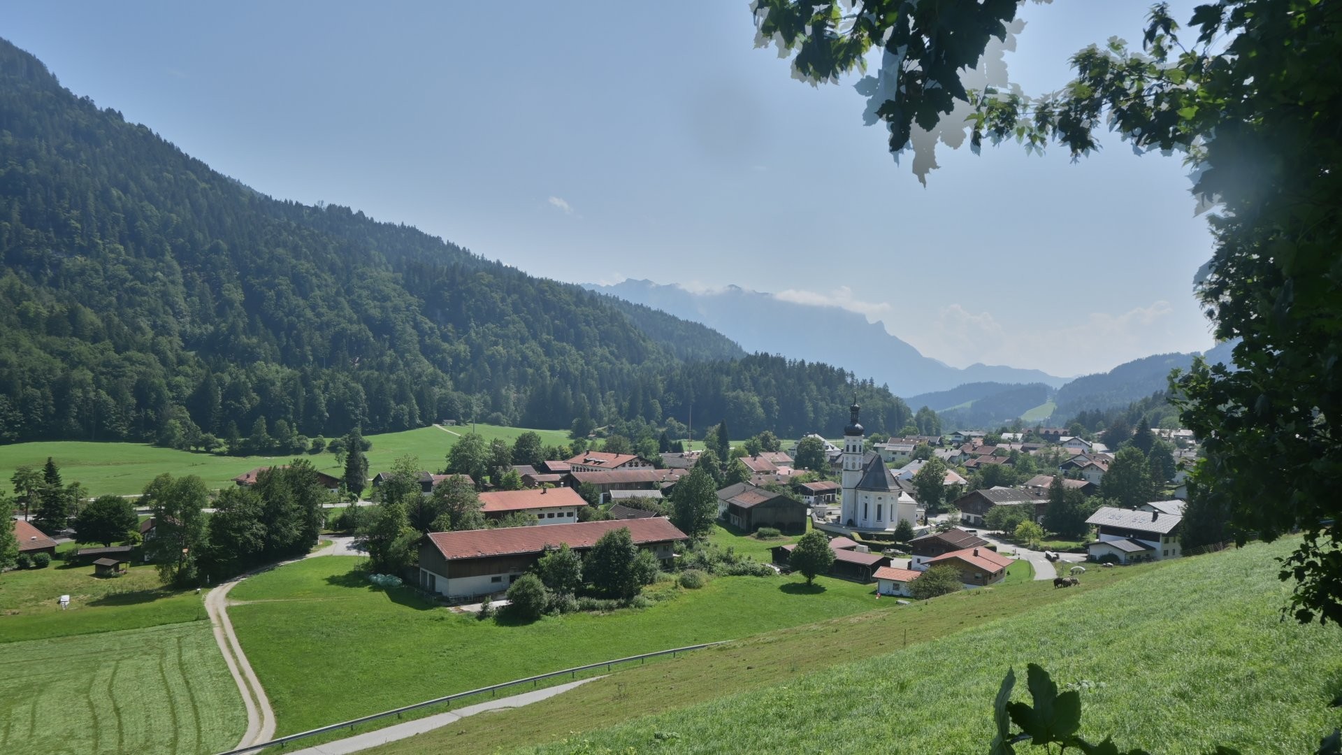 Archiv Foto Webcam Sachrang-Blick über Bergsteigerdorf