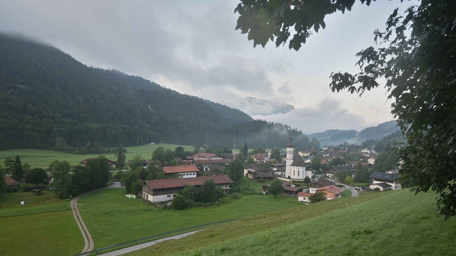Archiv Foto Webcam Sachrang-Blick über Bergsteigerdorf