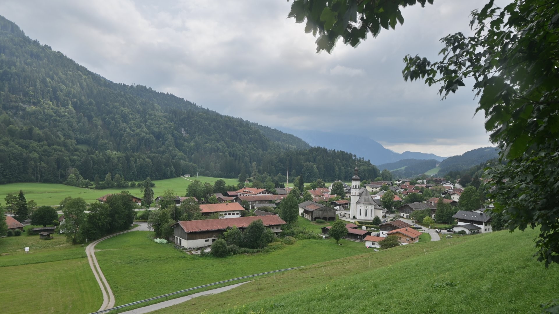 Archiv Foto Webcam Sachrang-Blick über Bergsteigerdorf