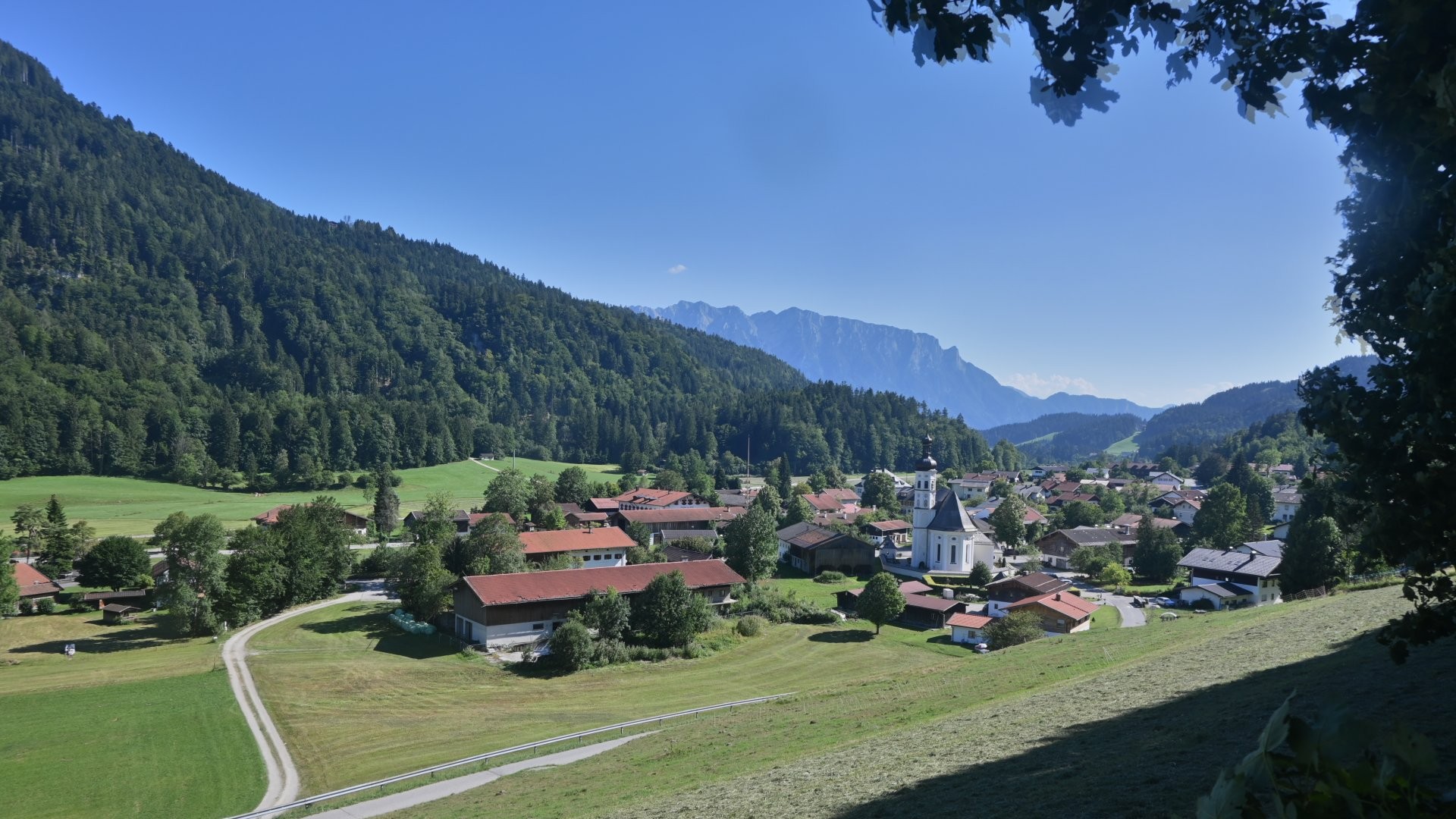 Archiv Foto Webcam Sachrang-Blick über Bergsteigerdorf
