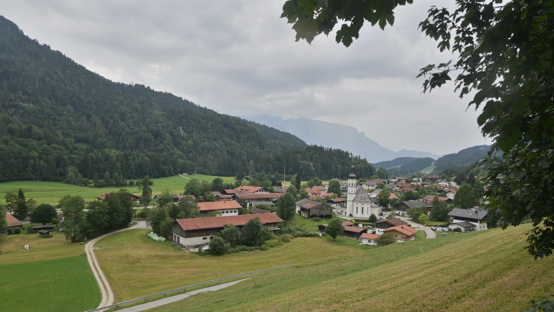 Archiv Foto Webcam Sachrang-Blick über Bergsteigerdorf
