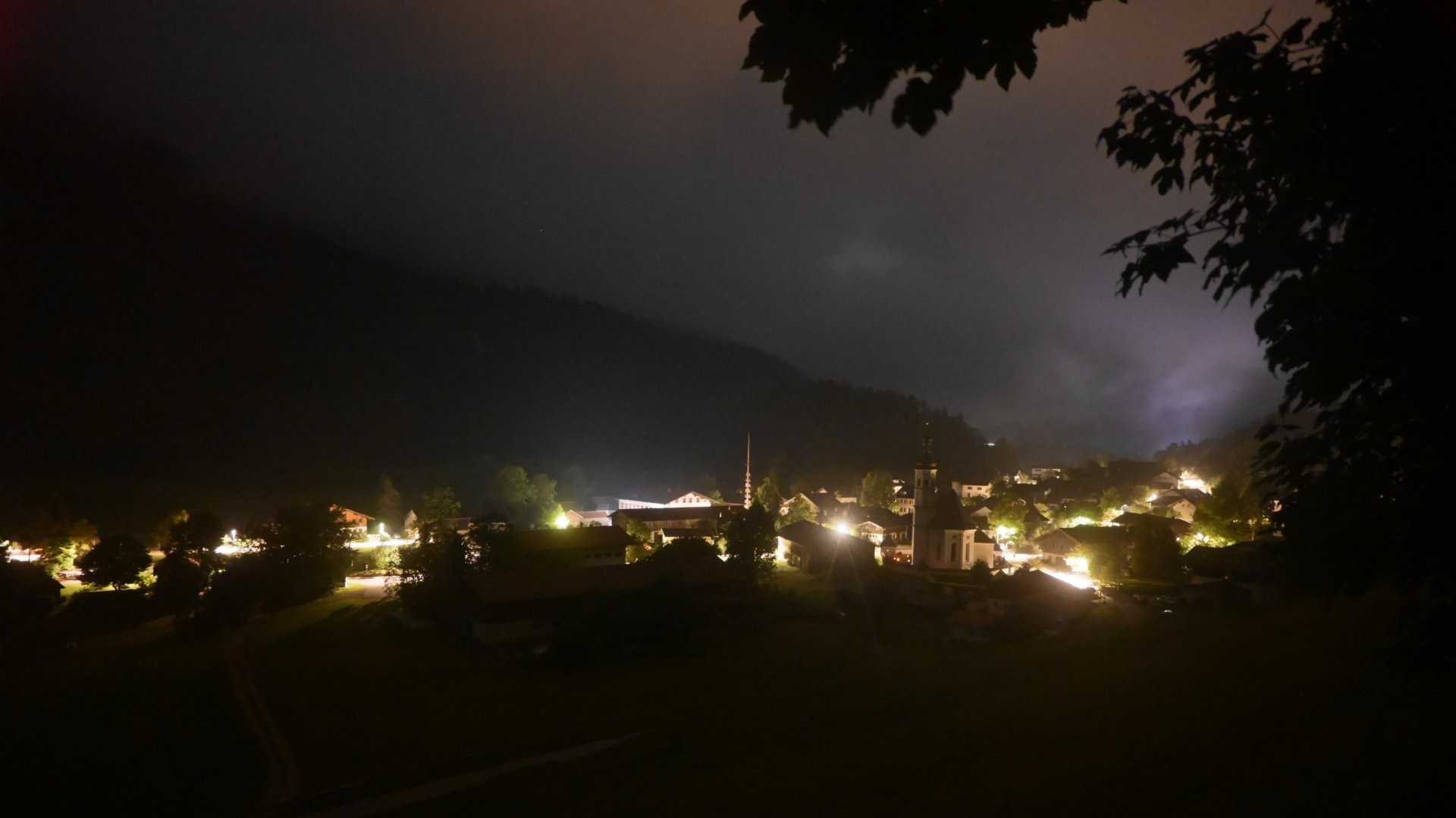 Archiv Foto Webcam Sachrang-Blick über Bergsteigerdorf
