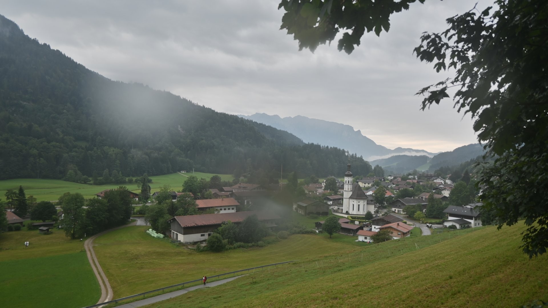 Archiv Foto Webcam Sachrang-Blick über Bergsteigerdorf