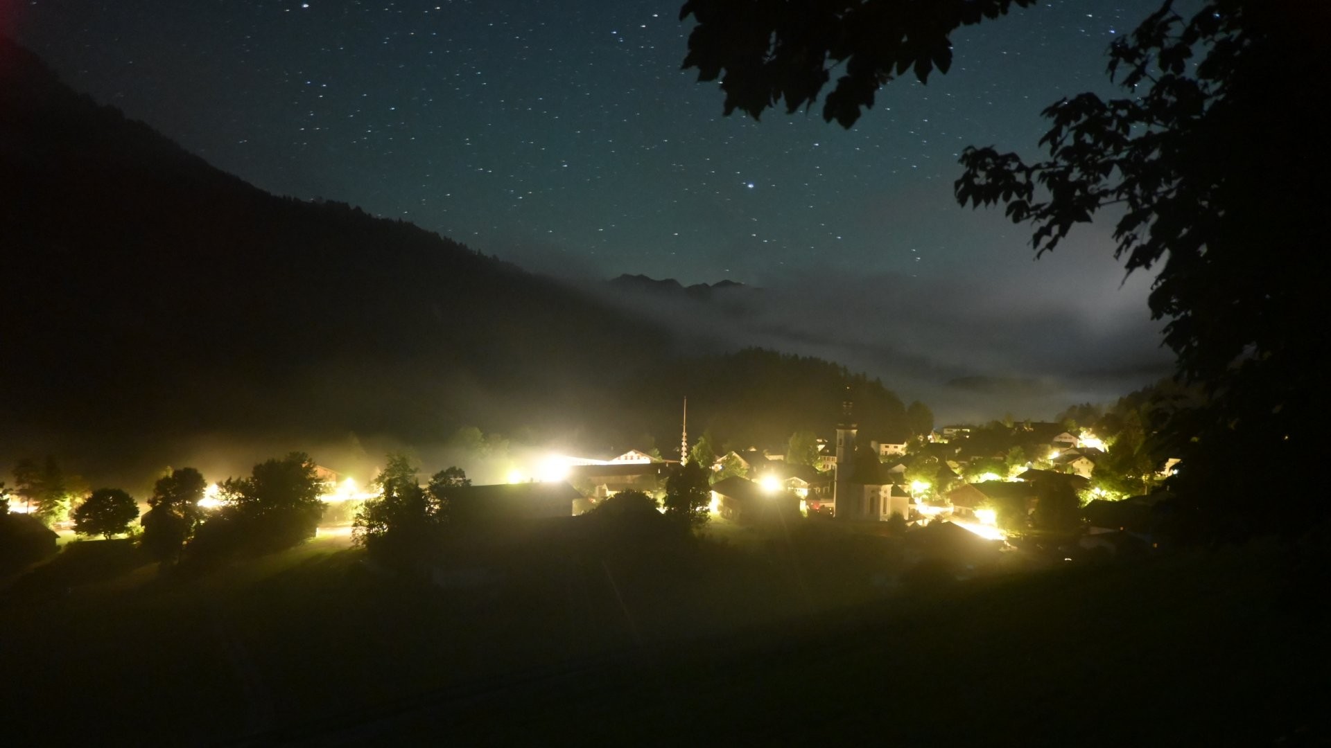 Archiv Foto Webcam Sachrang-Blick über Bergsteigerdorf