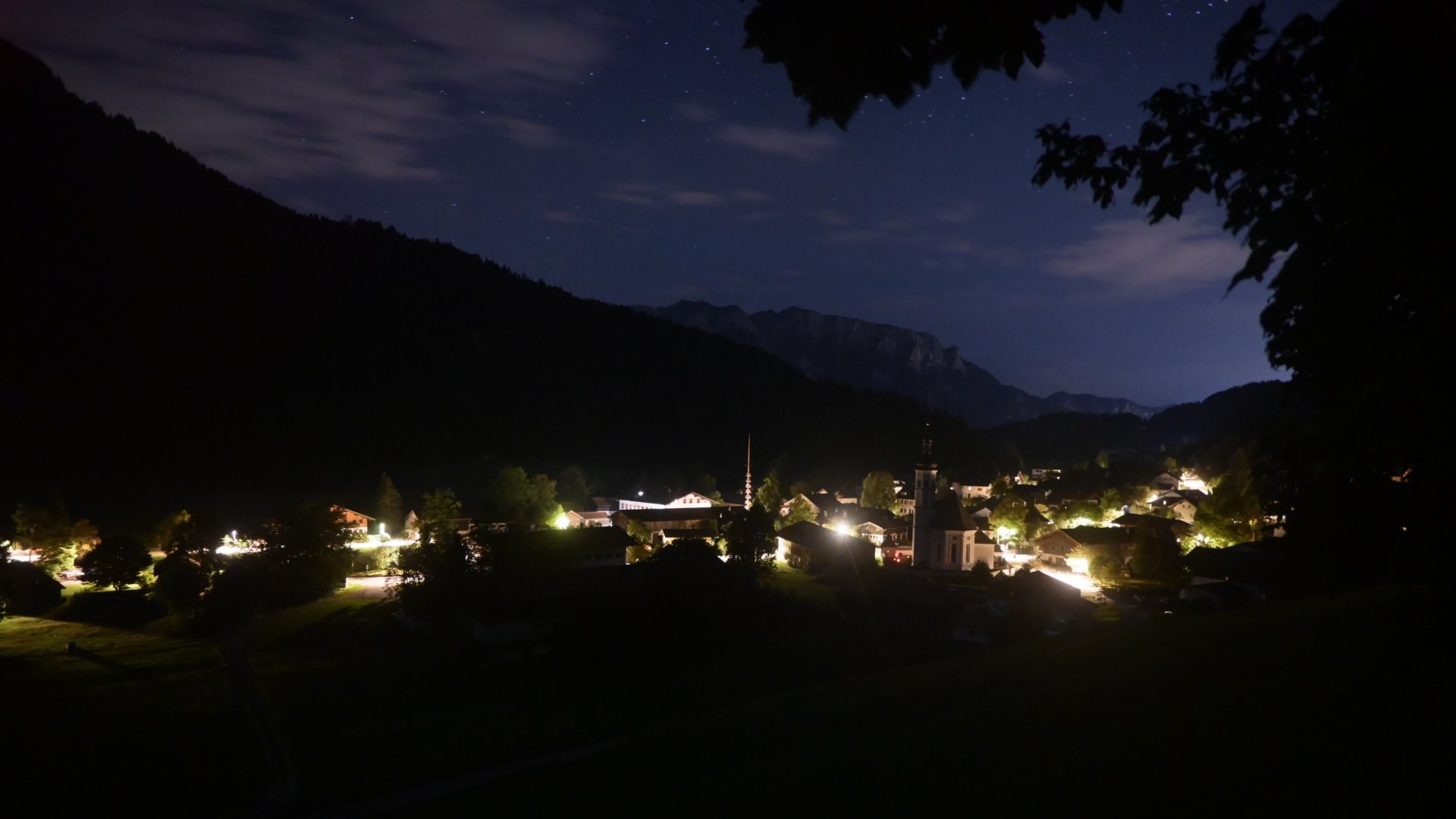 Archiv Foto Webcam Sachrang-Blick über Bergsteigerdorf