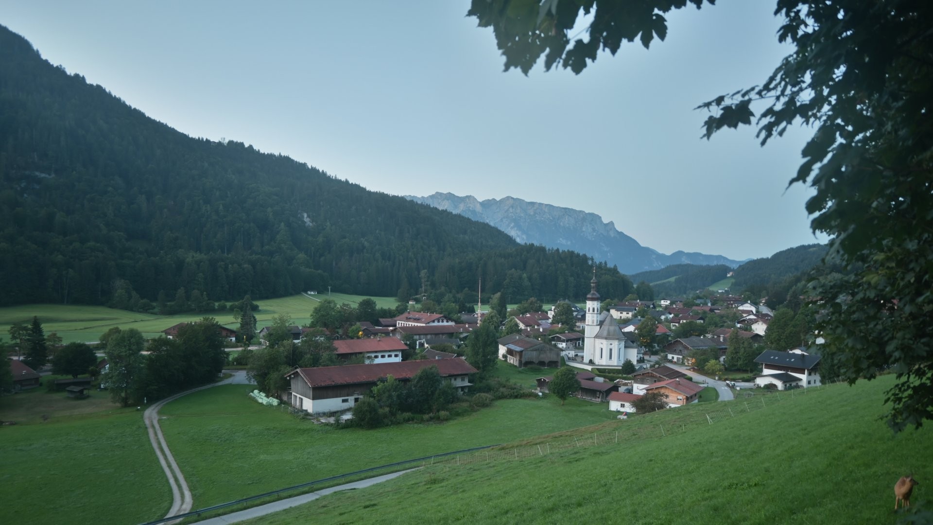 Archiv Foto Webcam Sachrang-Blick über Bergsteigerdorf