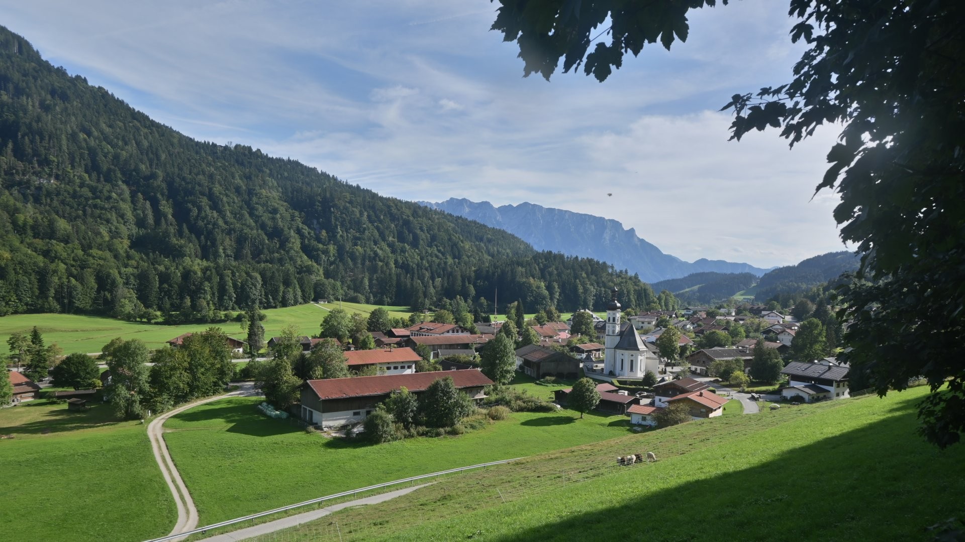 Archiv Foto Webcam Sachrang-Blick über Bergsteigerdorf