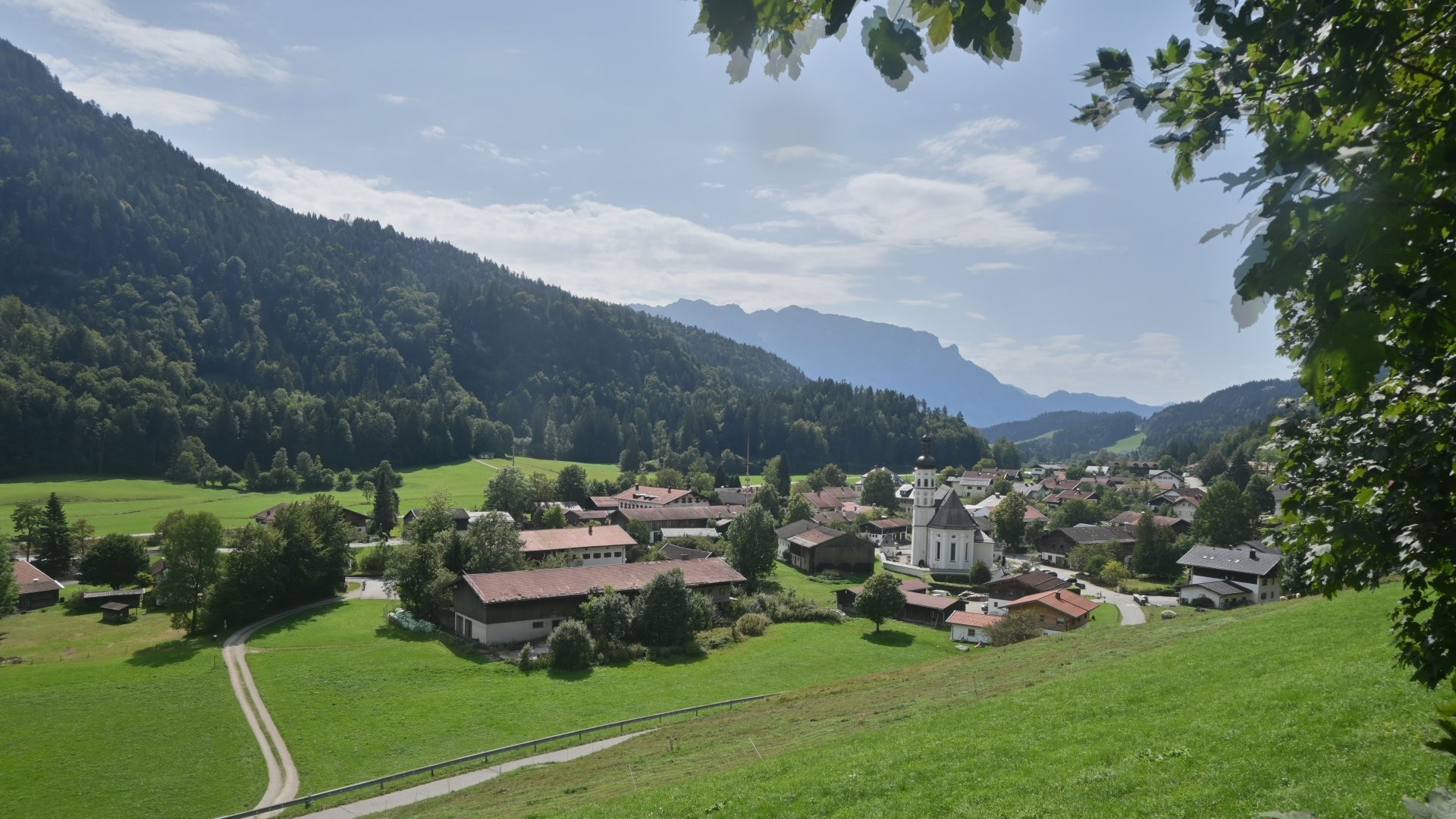 Archiv Foto Webcam Sachrang-Blick über Bergsteigerdorf