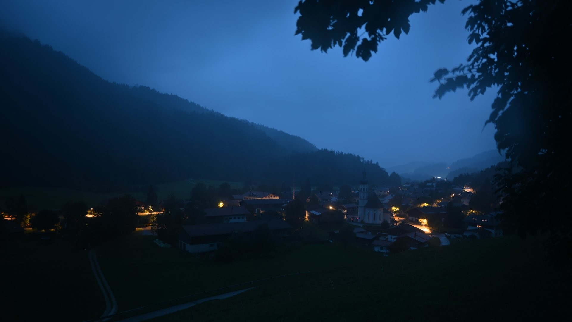 Archiv Foto Webcam Sachrang-Blick über Bergsteigerdorf