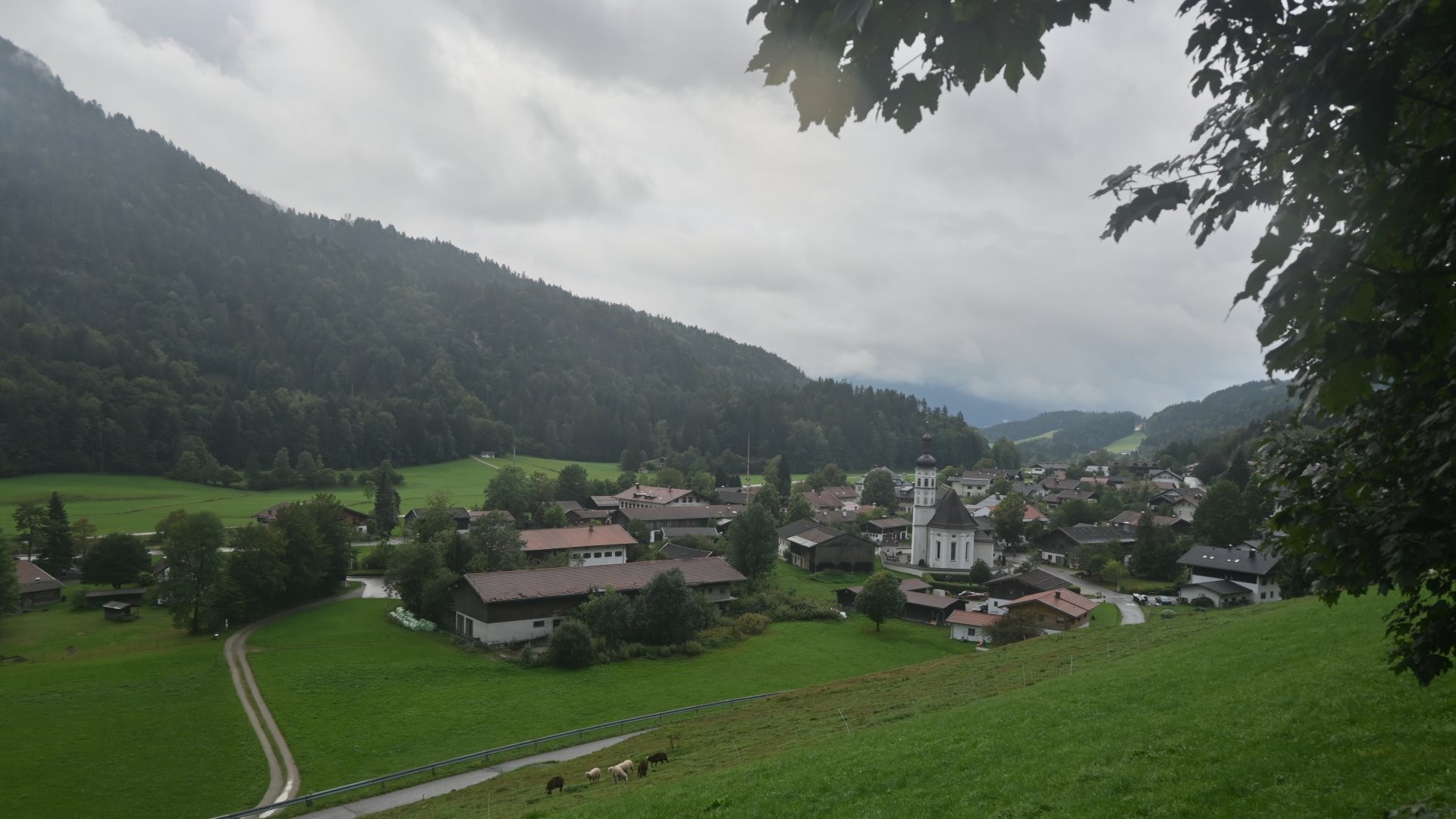Archiv Foto Webcam Sachrang-Blick über Bergsteigerdorf