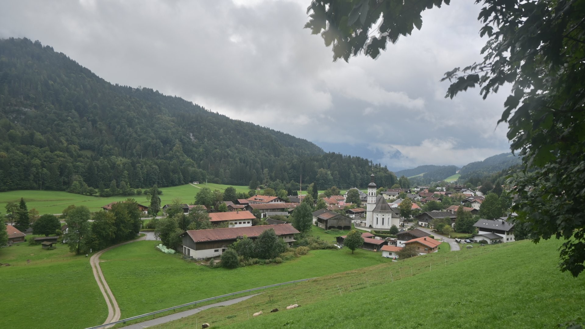 Archiv Foto Webcam Sachrang-Blick über Bergsteigerdorf