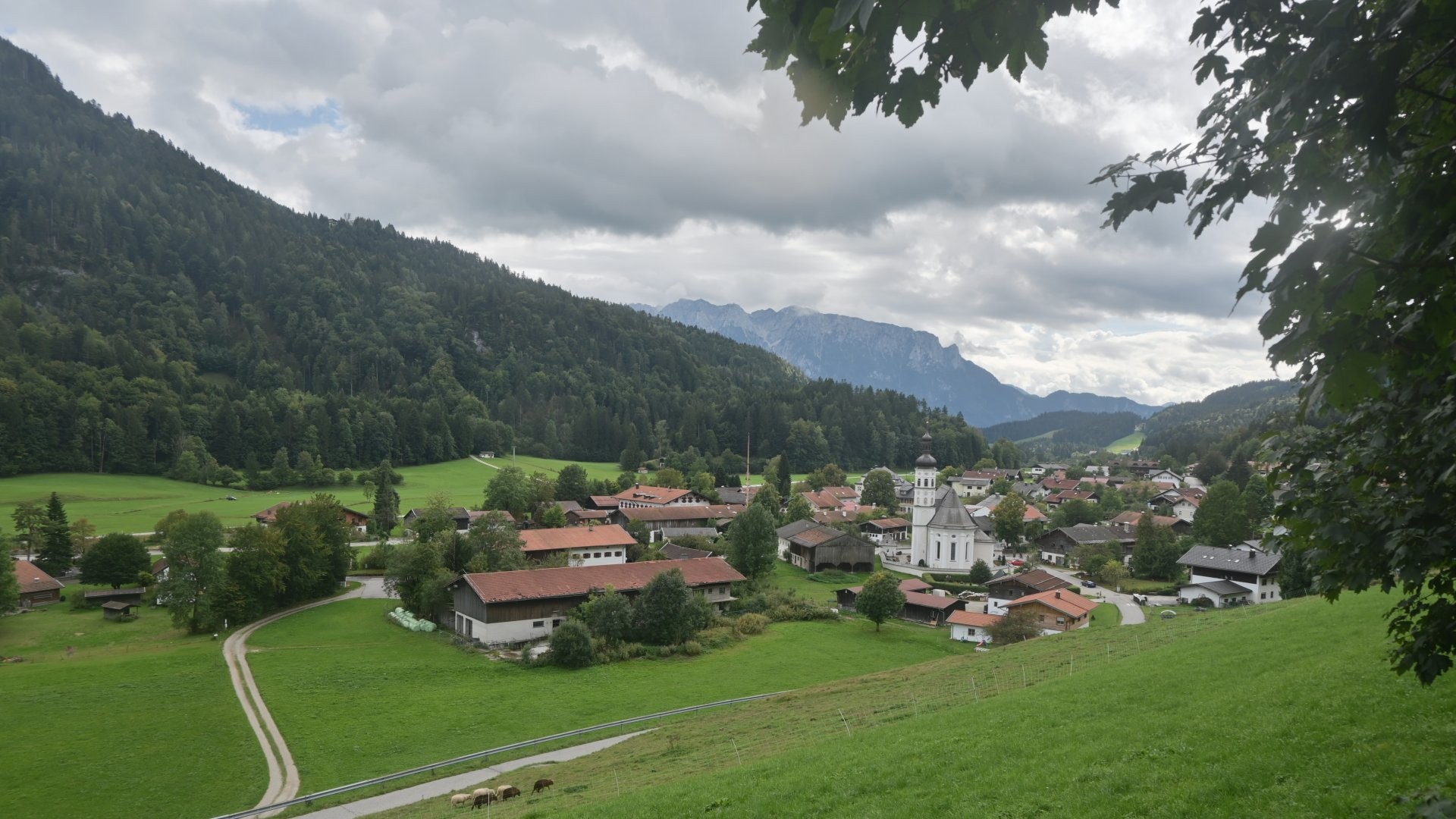 Archiv Foto Webcam Sachrang-Blick über Bergsteigerdorf