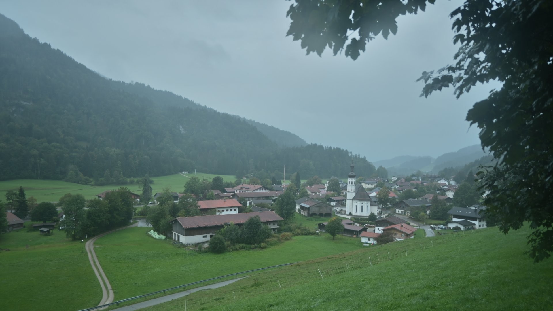 Archiv Foto Webcam Sachrang-Blick über Bergsteigerdorf