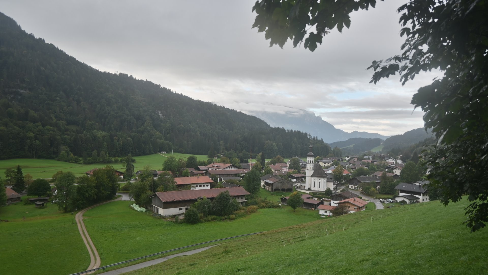 Archiv Foto Webcam Sachrang-Blick über Bergsteigerdorf