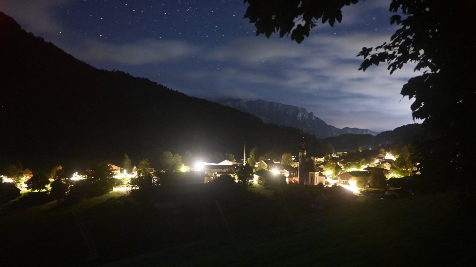 Archiv Foto Webcam Sachrang-Blick über Bergsteigerdorf