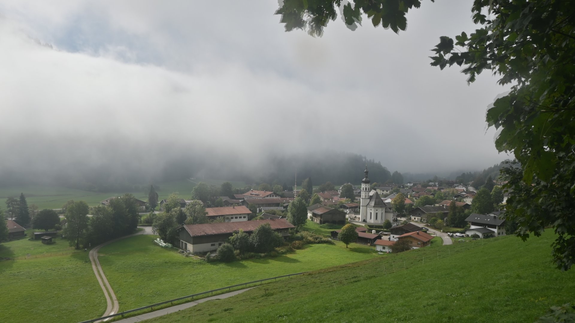 Archiv Foto Webcam Sachrang-Blick über Bergsteigerdorf
