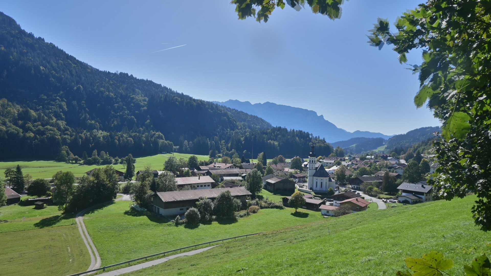 Archiv Foto Webcam Sachrang-Blick über Bergsteigerdorf