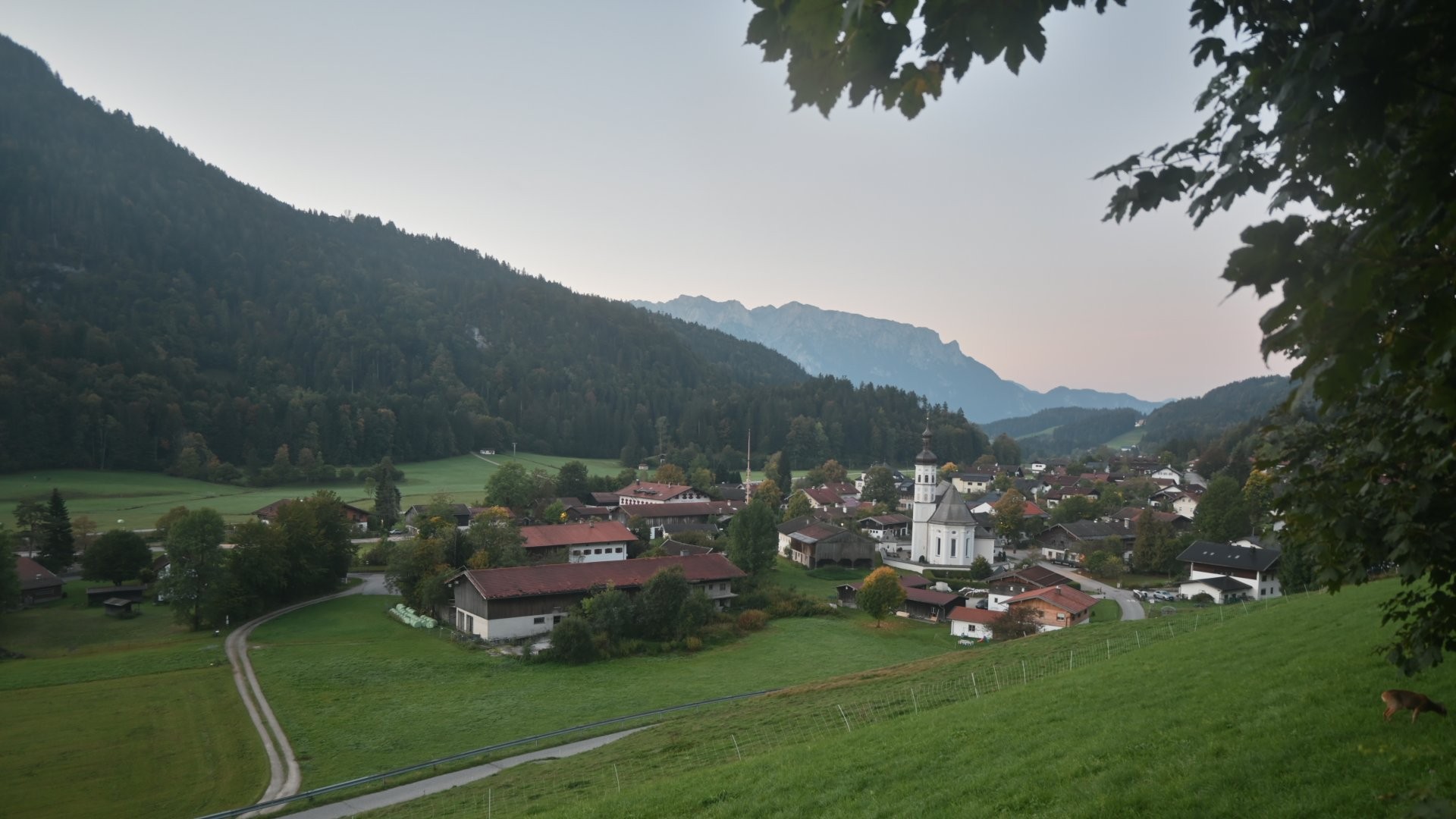Archiv Foto Webcam Sachrang-Blick über Bergsteigerdorf