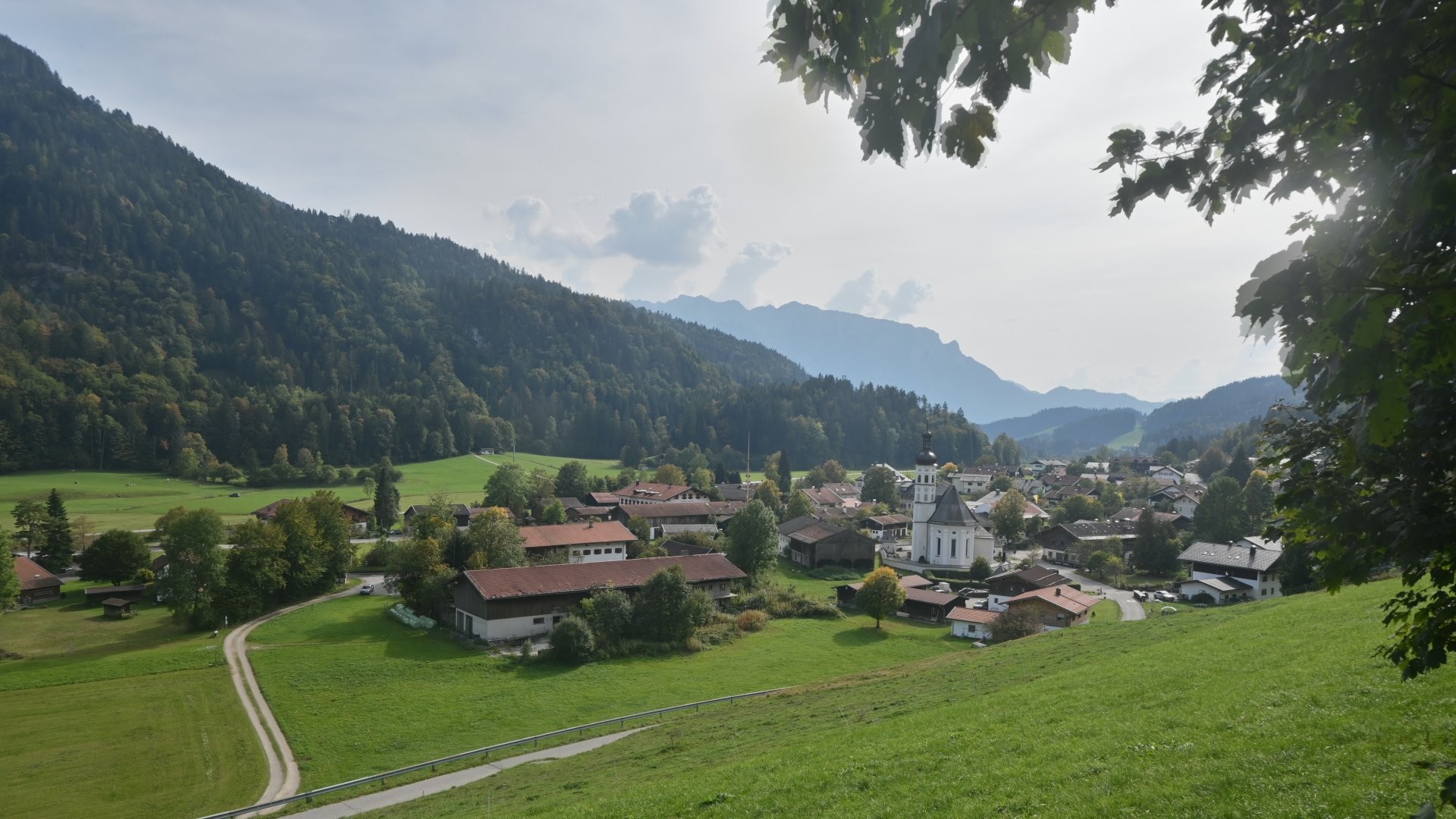 Archiv Foto Webcam Sachrang-Blick über Bergsteigerdorf