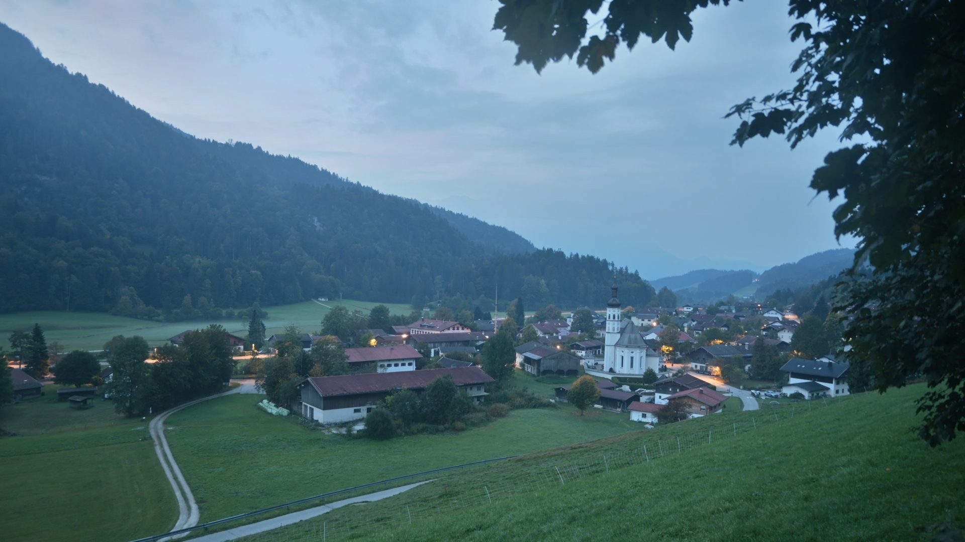 Archiv Foto Webcam Sachrang-Blick über Bergsteigerdorf