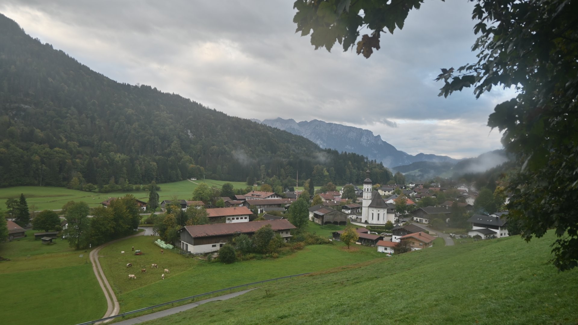 Archiv Foto Webcam Sachrang-Blick über Bergsteigerdorf