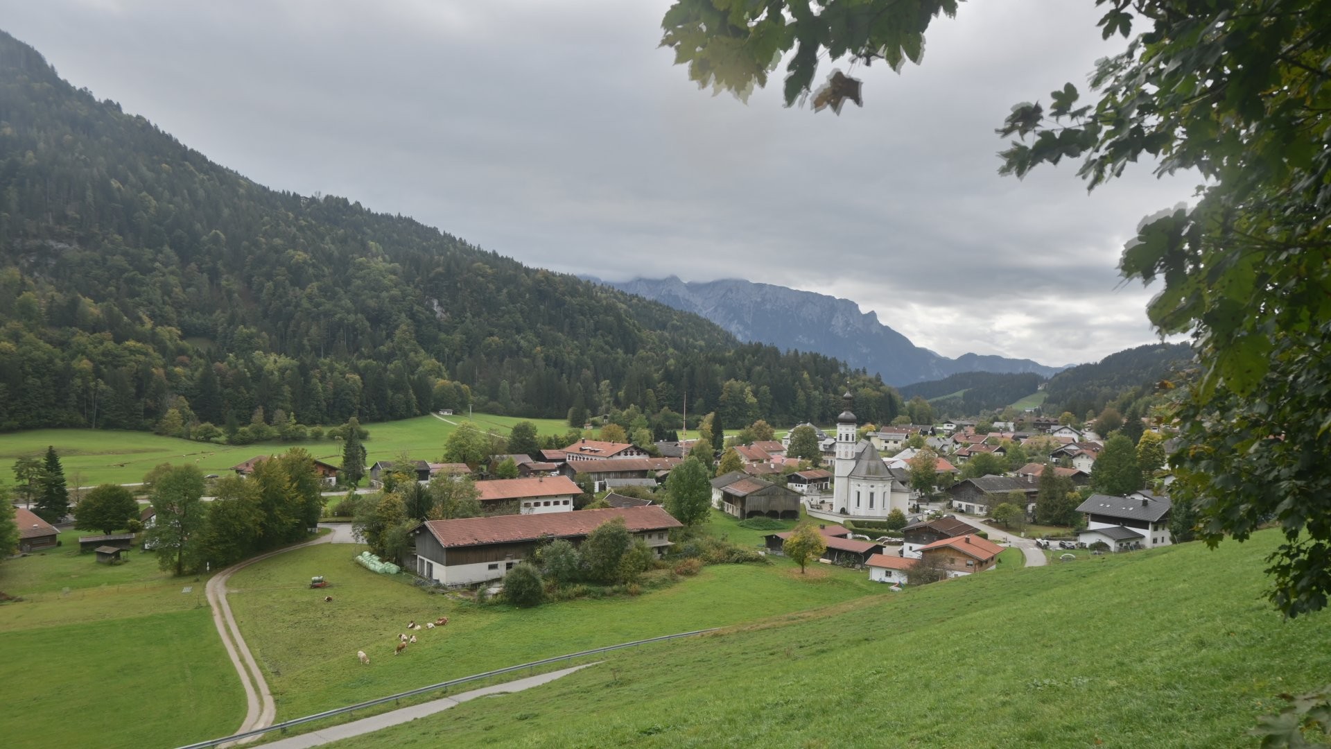 Archiv Foto Webcam Sachrang-Blick über Bergsteigerdorf