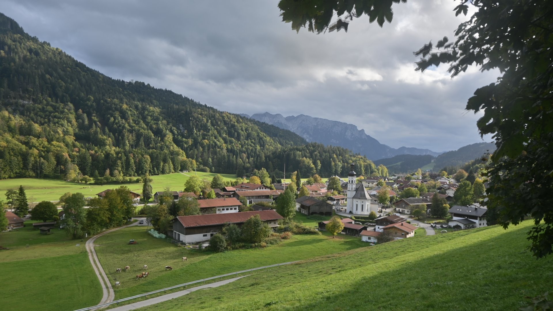 Archiv Foto Webcam Sachrang-Blick über Bergsteigerdorf
