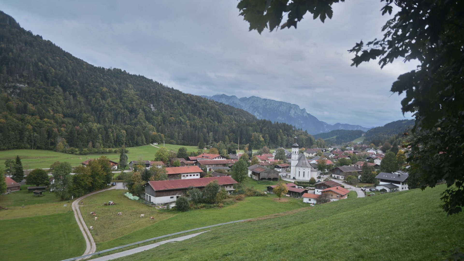 Archiv Foto Webcam Sachrang-Blick über Bergsteigerdorf