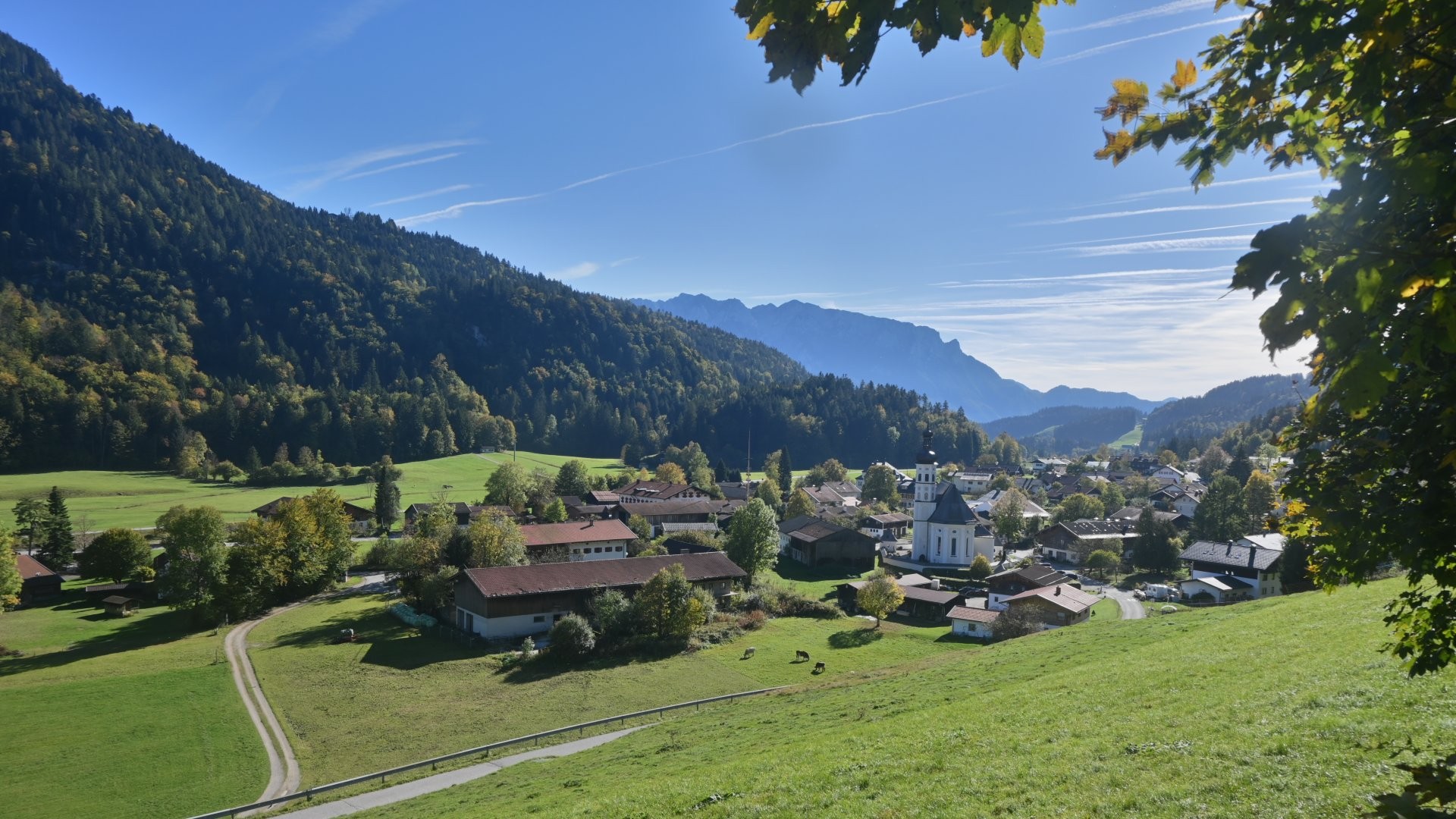 Archiv Foto Webcam Sachrang-Blick über Bergsteigerdorf