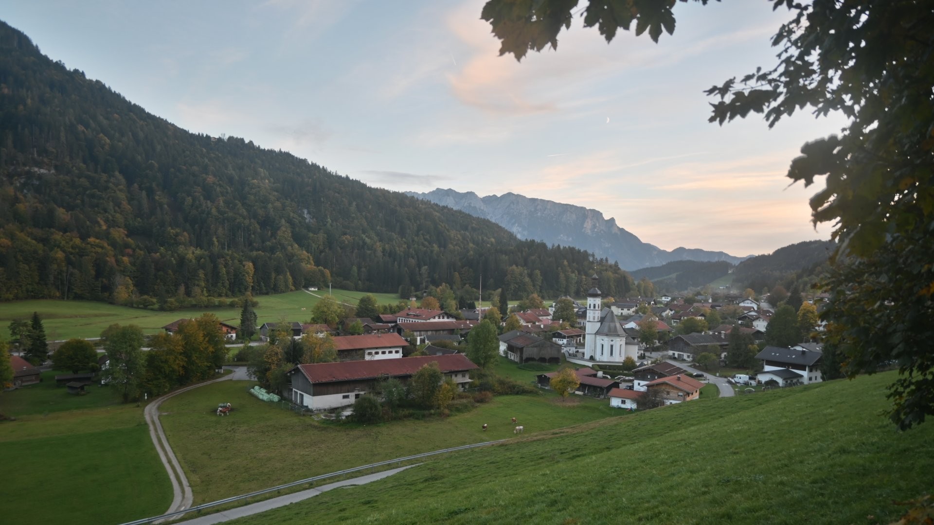 Archiv Foto Webcam Sachrang-Blick über Bergsteigerdorf