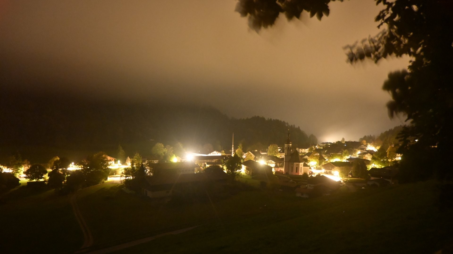 Archiv Foto Webcam Sachrang-Blick über Bergsteigerdorf
