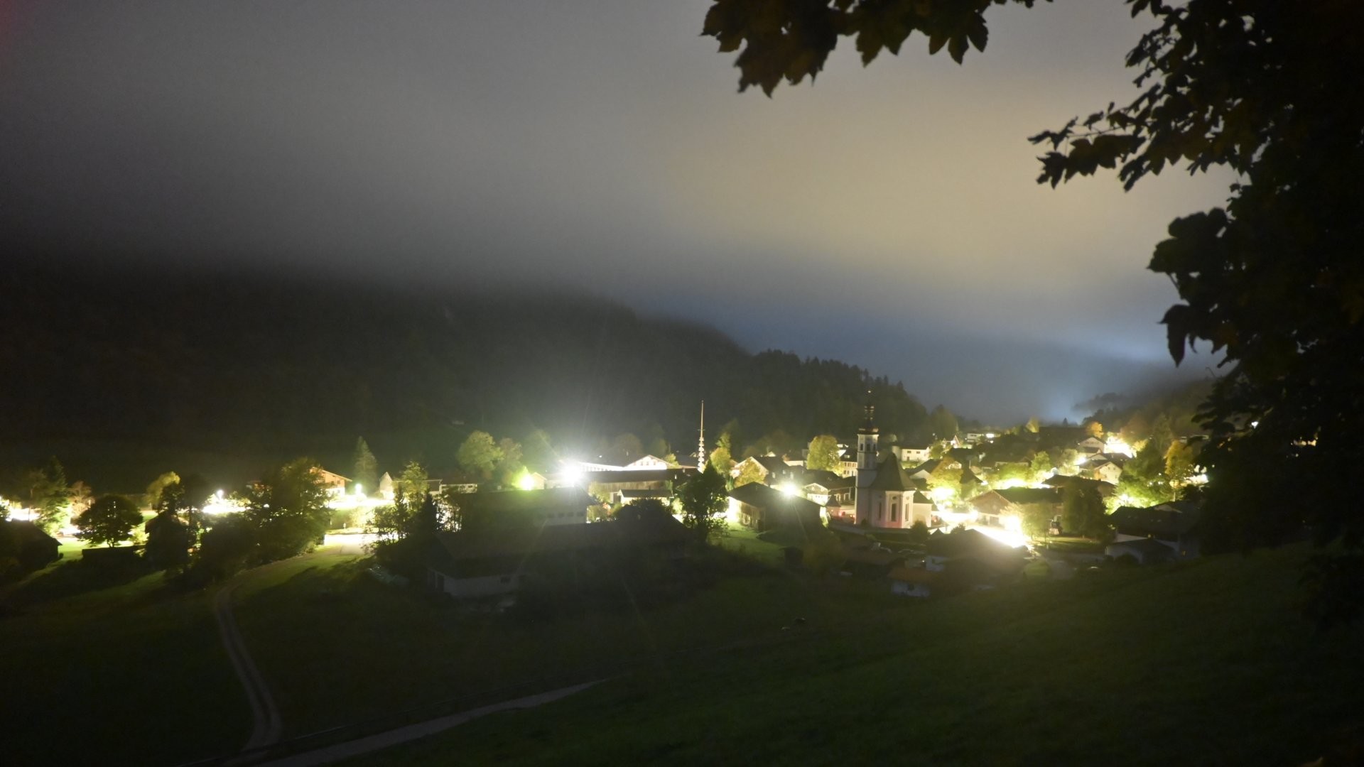 Archiv Foto Webcam Sachrang-Blick über Bergsteigerdorf