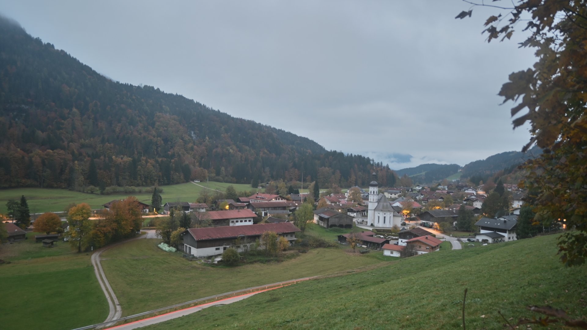 Archiv Foto Webcam Sachrang-Blick über Bergsteigerdorf