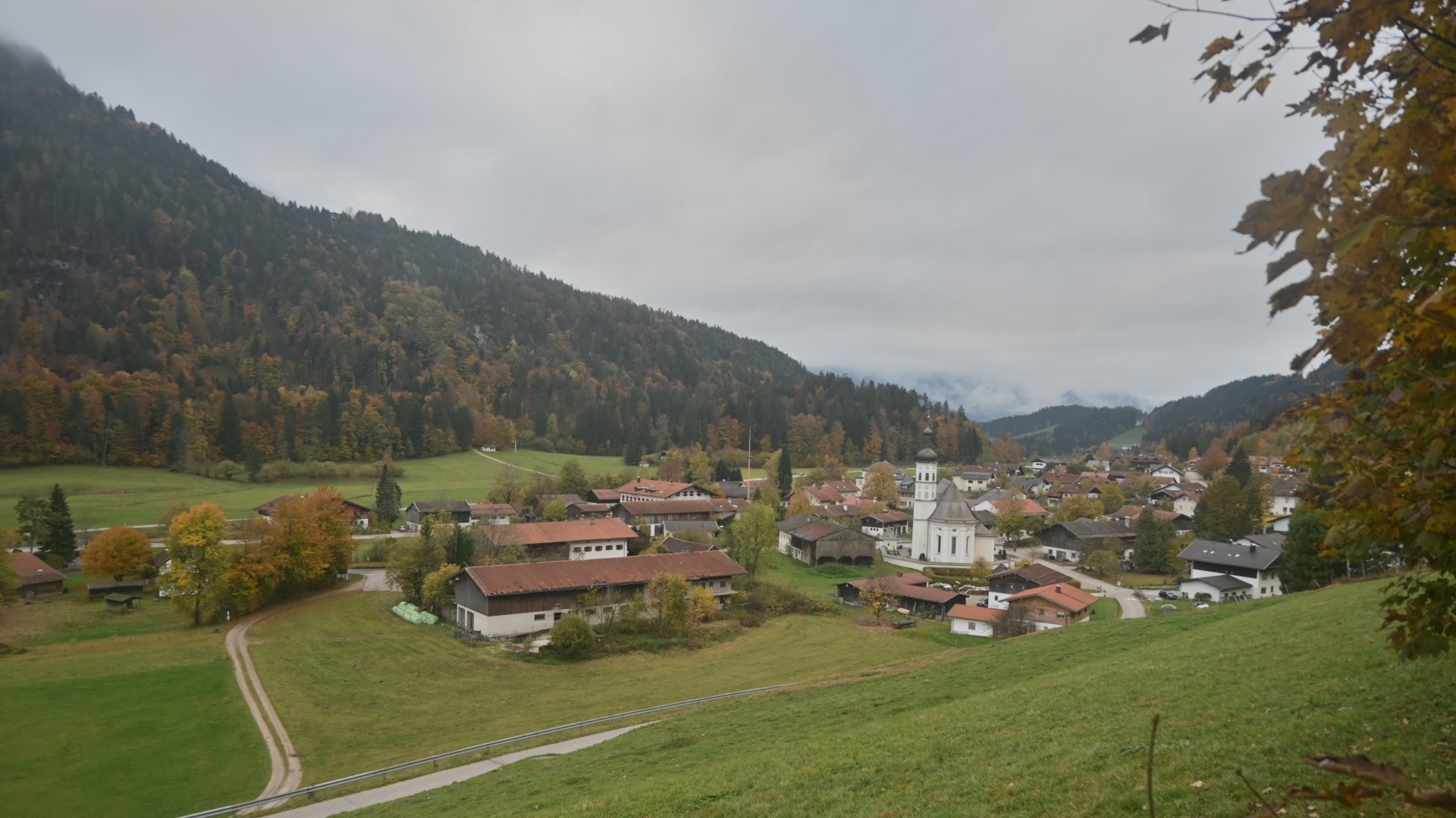Archiv Foto Webcam Sachrang-Blick über Bergsteigerdorf