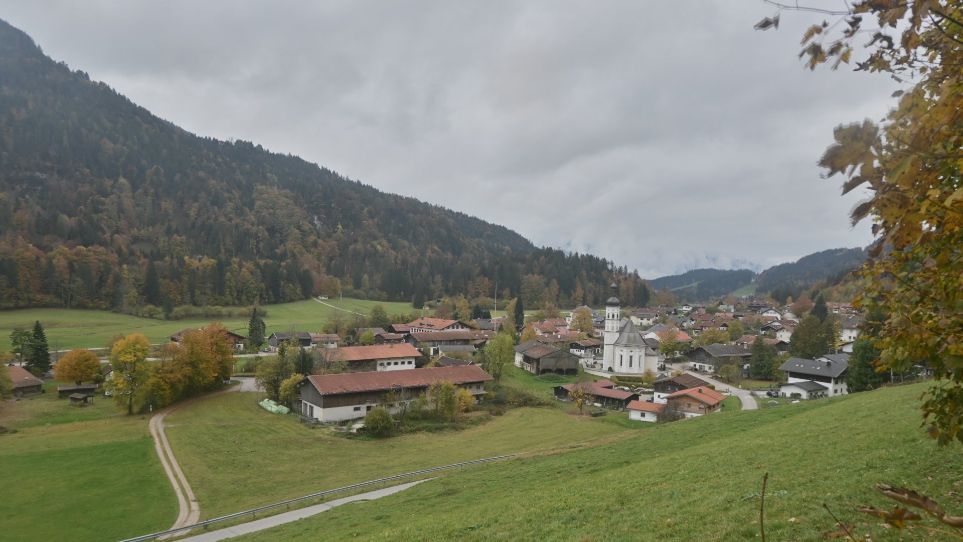 Archiv Foto Webcam Sachrang-Blick über Bergsteigerdorf