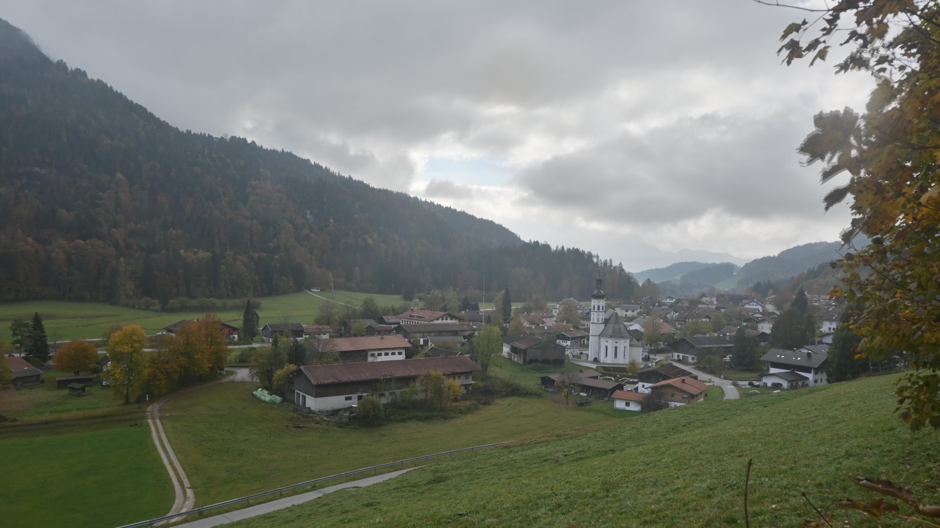 Archiv Foto Webcam Sachrang-Blick über Bergsteigerdorf