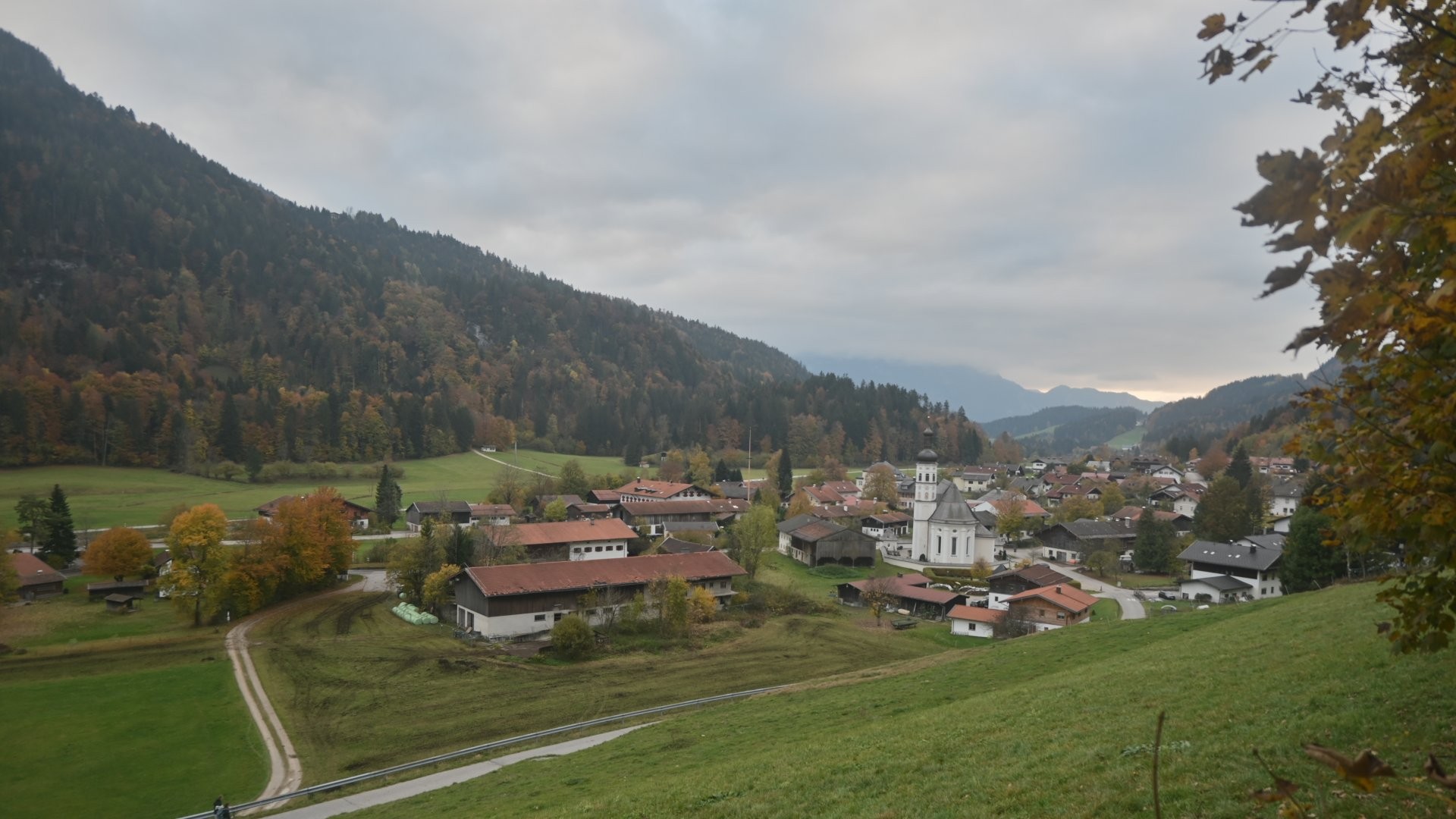 Archiv Foto Webcam Sachrang-Blick über Bergsteigerdorf