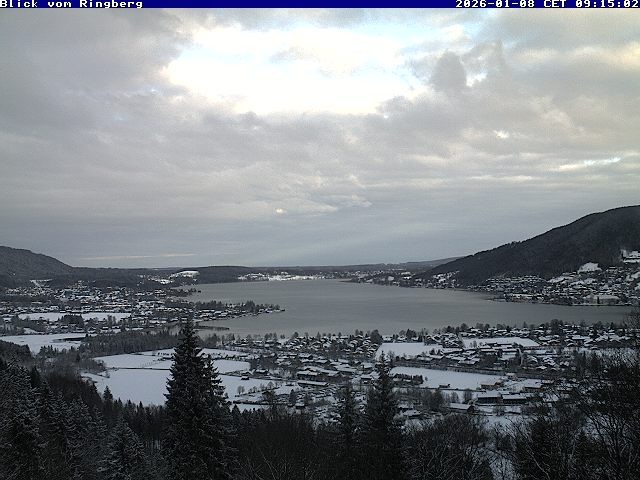 Archiv Foto Webcam Blick vom Schloss Ringberg auf den Tegernsee