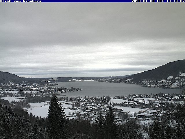 Archiv Foto Webcam Blick vom Schloss Ringberg auf den Tegernsee