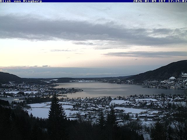 Archiv Foto Webcam Blick vom Schloss Ringberg auf den Tegernsee