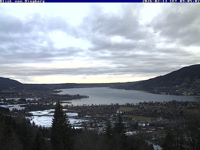 Archiv Foto Webcam Blick vom Schloss Ringberg auf den Tegernsee