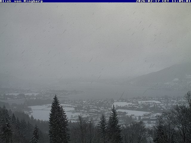 Archiv Foto Webcam Blick vom Schloss Ringberg auf den Tegernsee